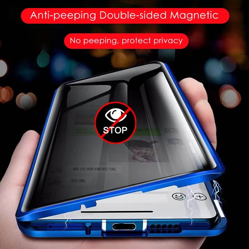 Full Lens Protection Phone Cas - огляд і ціна Anti Spy Privacy Glass Case