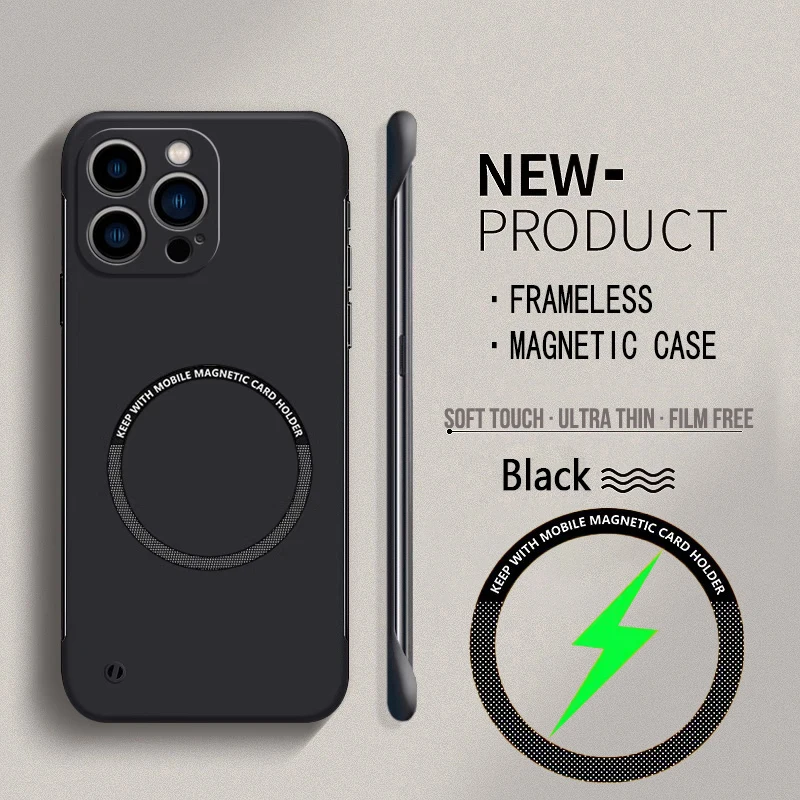 For Magsafe Magnetic Frameless - огляд і ціна Ultra Thin Frameless Phone Cover