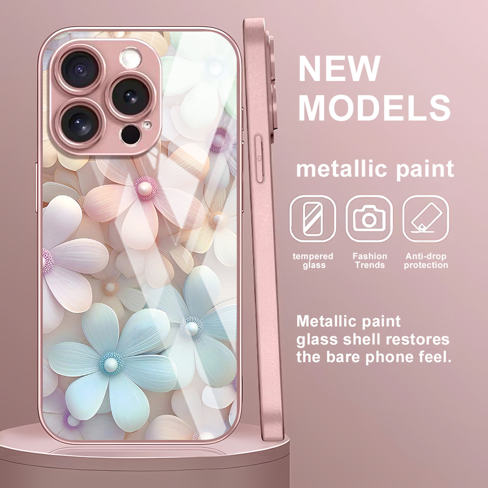 Flower Tempered Glass Case For - огляд і ціна Screen Protectors